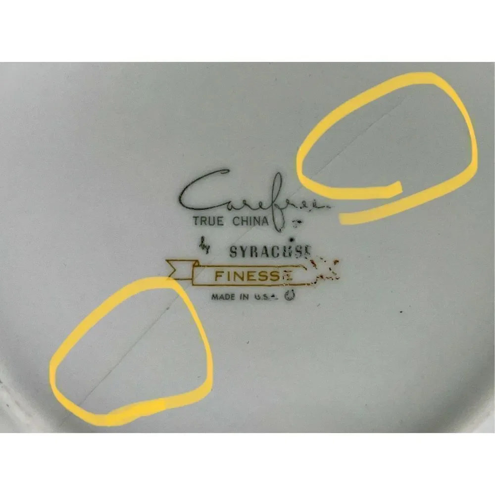 VTG MCM Syracuse FINESSE Carefree True China Serving Bowl 8 Inch